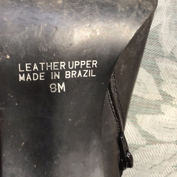 White mountain black leather heeled boots - Picture 6 of 10